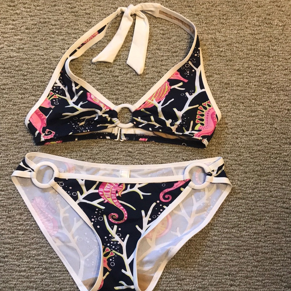 Gap body seahorse print bikini XS